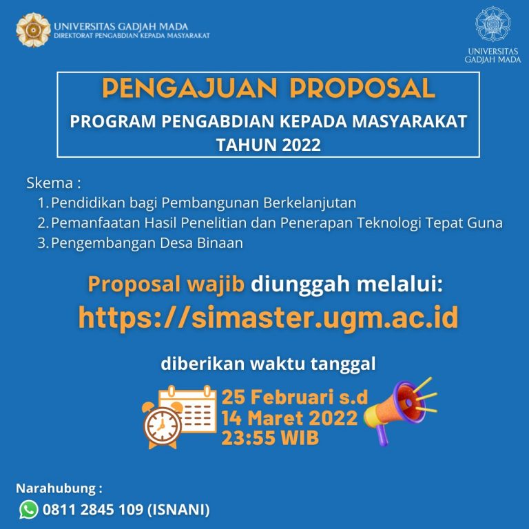 PENGAJUAN PROPOSAL PROGRAM PENGABDIAN KEPADA MASYARAKAT TAHUN 2022