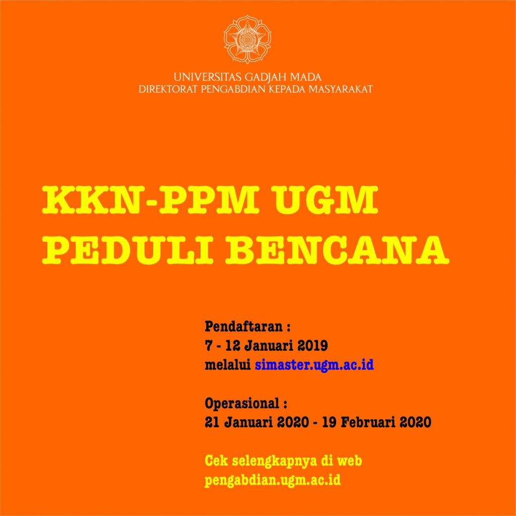 Pendaftaran Kkn Ppm Periode 5 Peduli Bencana Lebak Banten Direktorat Pengabdian Kepada 9025